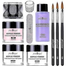 40 ml akryl neglelakker pensel negle kunst starter gave sæt manicure værktøjer sjx
