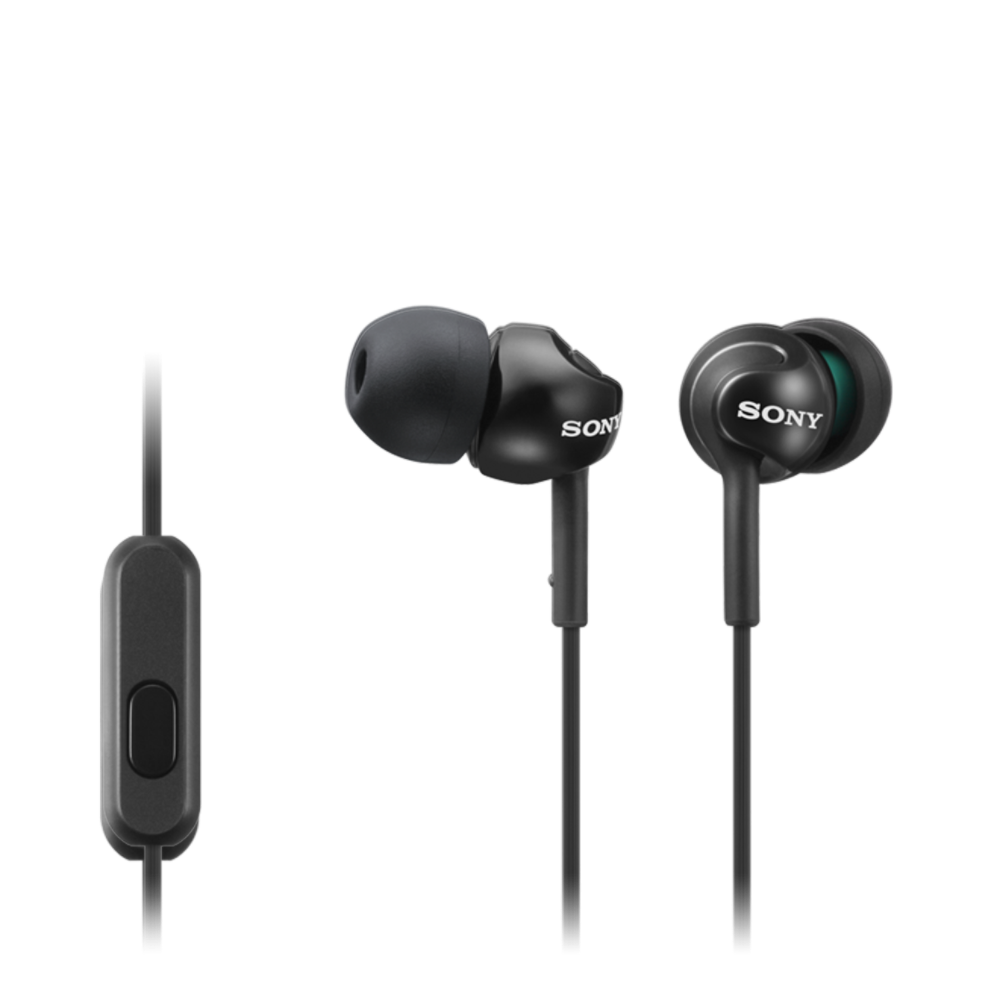 Sony MDR-EX110AP In-ear Headphones with Smartphone Mic, Black