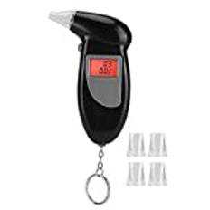 Alkoholtestare, Digital Breath Alcohol Tester, Portable Breath LCD Digital Display Alkoholtestare eller Analyzer med Bakgrundsbelysning