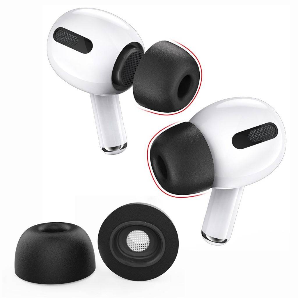 AHASTYLE ørepuder til Apple AirPods Pro/Pro 2, størrelse S - sort