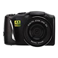 4K Digitalkamera, 48MP 16X Digital Zoom Autofokus Vloggningskamera Videokamera för Fotografering, 3,2 Tums IPS-skärm, 128G Utbyggbar, USB-laddningsbar, Kompakt och Bärbar