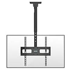 BONTEC Takfäste för TV, justerbart höjdområde 730–980 mm, lutbart och vridbart takfäste för 26–65 tums skärmar, maxvikt 50 kg, VESA 400 x 400 mm