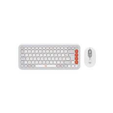 Logitech POP Icon Combo - Tastatur & Mus sæt - Fransk - Hvid