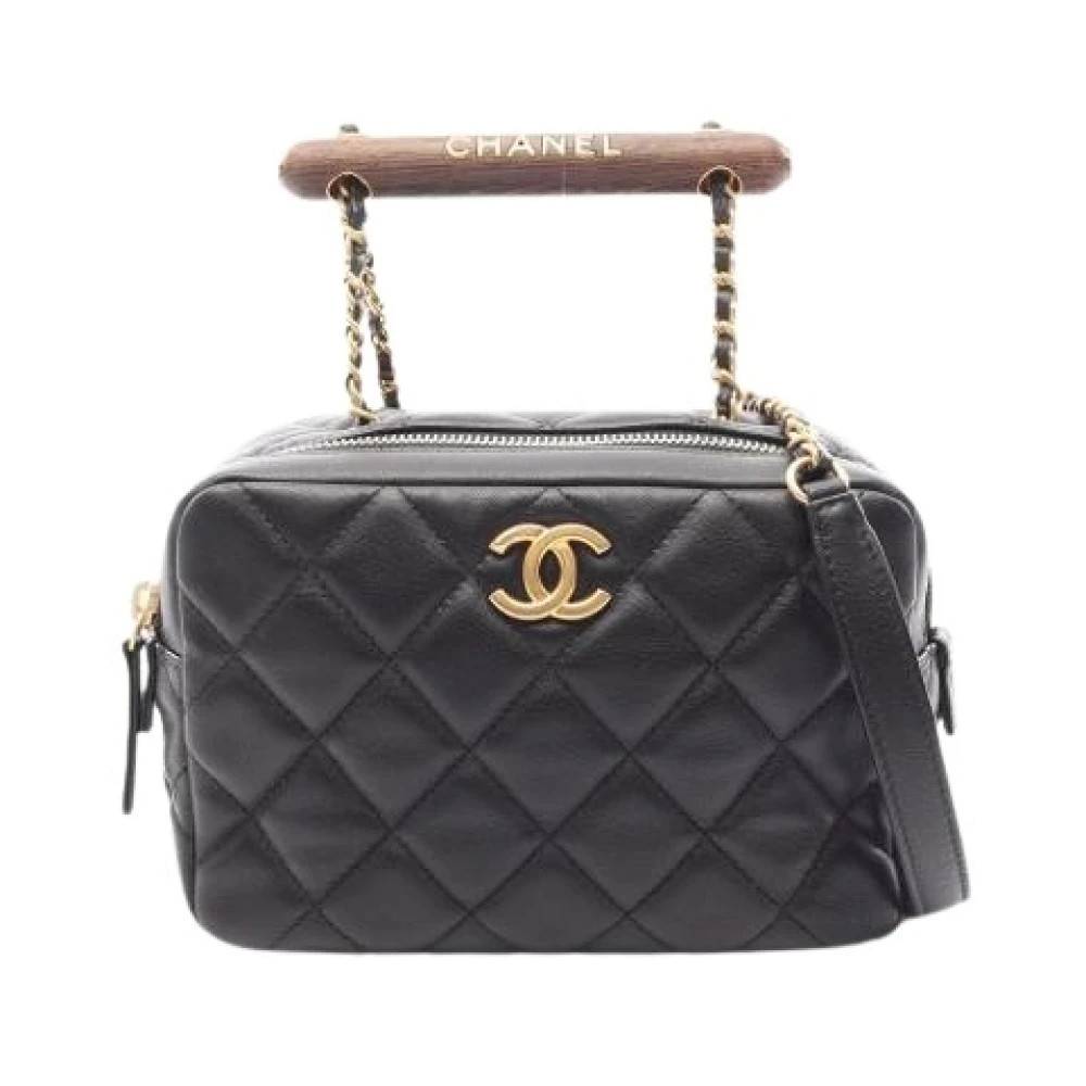 Chanel Vintage Pre-owned Vintage Skuldertaske - Vintage - Dame - Sort - ONE SIZE - Uld