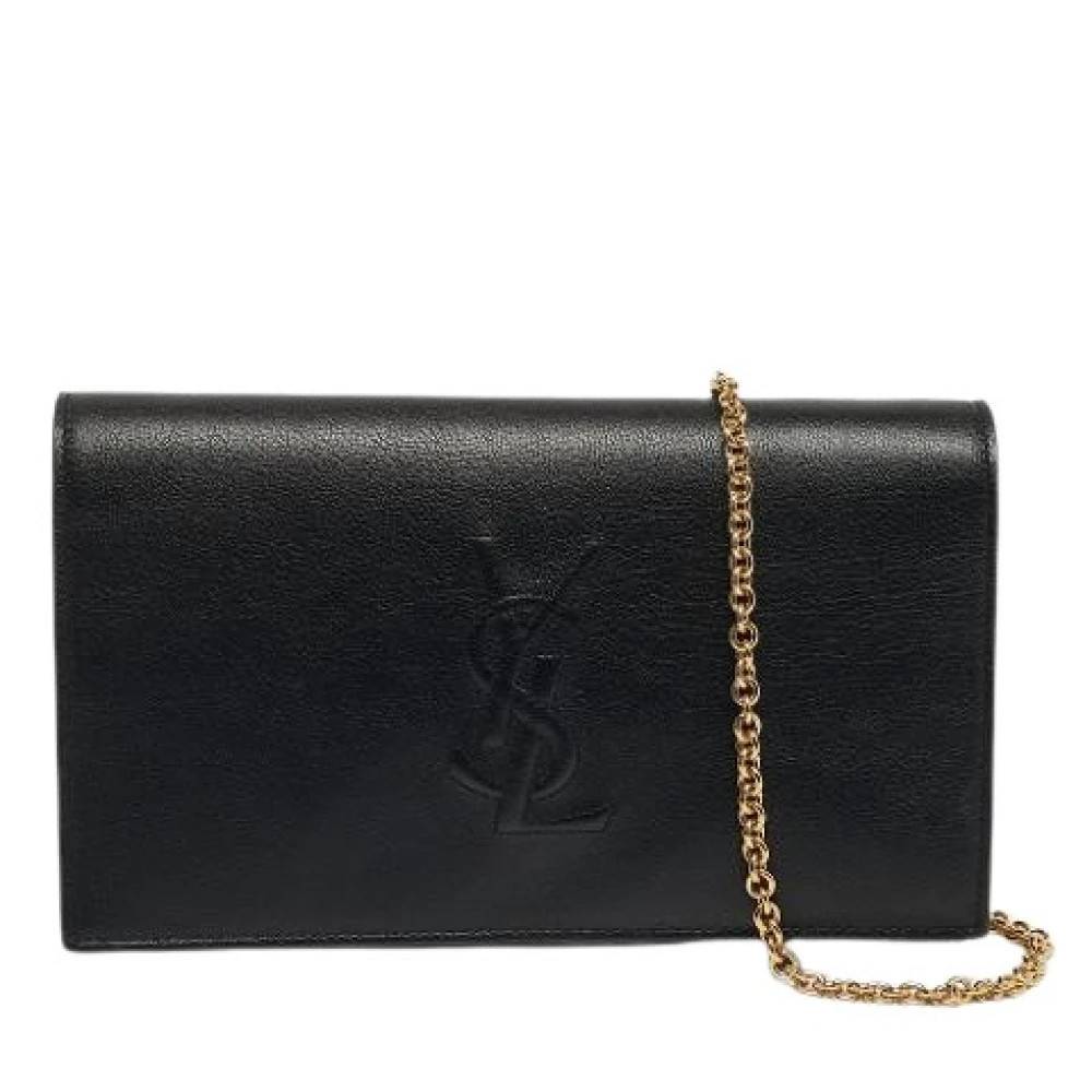 Yves Saint Laurent Vintage Pre-owned Læder Crossbody Taske - Vintage - Dame - Sort - ONE SIZE - Læder