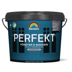 Beckers Fönster- och snickerifärg, Perfekt halvblank, 0.75L, Utevit