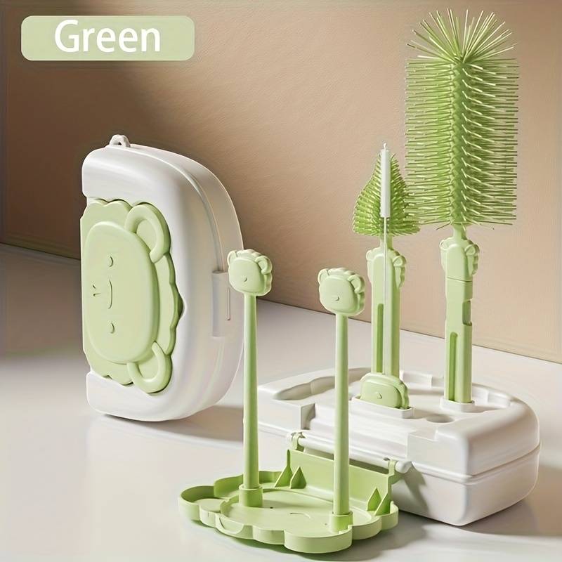 Bottle Brush, Brush, Straw Brush, Draining Rack, Drying Rack, Cleaning Set For Easy Portability