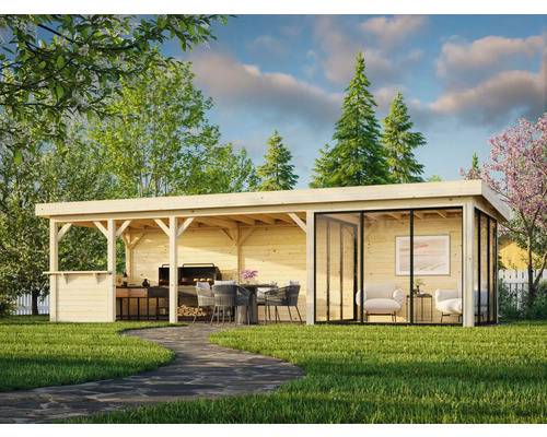Paviljong PALMAKO Lenna Slide+ 24,9m² set 716 876x300 obehandlad
