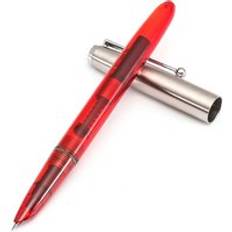 Jinhao vision reservoarpenna, stål metalllock, fin färg transparent fat, fin nib kontor finans skola student skriva a6994 - transparent röd