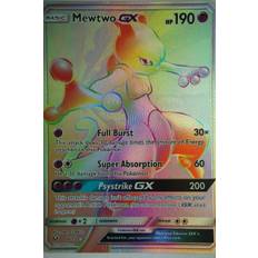 Pokémon Mewtwo GX 76/73 Hyper Rare - Pokemon kort - Regnbue- eller guldkort - Pocket Monster