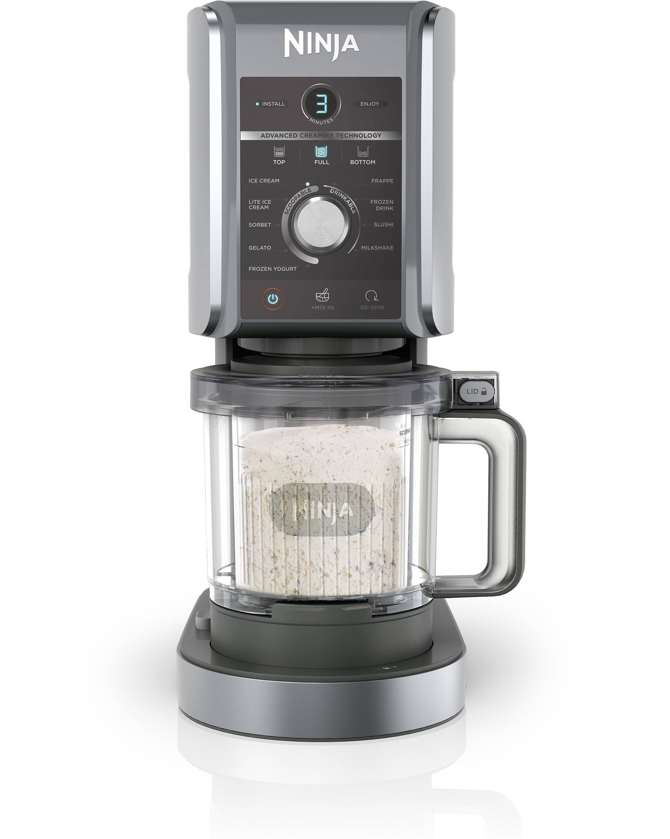 Glassmaskin NINJA - CREAMi Deluxe NC502EU - 2 behållare medföljer 709ml - 10 program silver