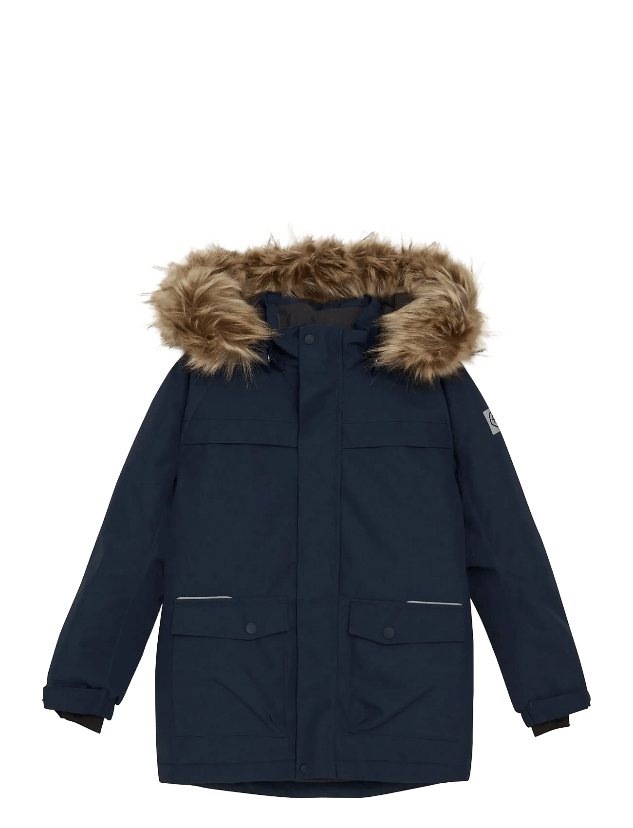 COLOR KIDS Parka W. Fake Fur | Navy | 116