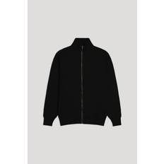 The Merino Zip Cardigan Black