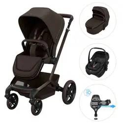 Maxi-Cosi Fame Duovagn Inkl. Coral Slide Pro Babyskydd Och Familyfix Slide Pro Bas - Espresso Brown/Onyx Black