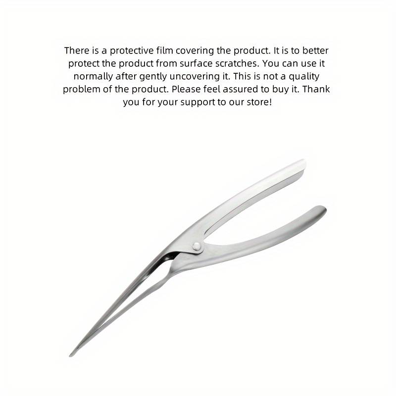 1pc Stainless Steel Quick Shrimp Peeler - Effortlessly Remove Seafood Shells And Devein, Durable Metal Tool, Suitable For Restaurants, Hotels, And , Portable, Decorative, Bulk Cookware, Tableware