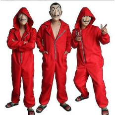 Halloween Cosplay La Casa De Papel kostym med mask S