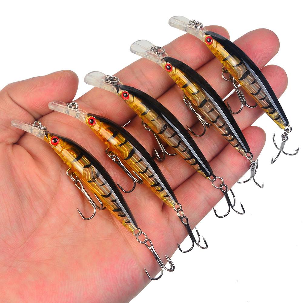 5pcs Sinking Minnow Lures, Bionic Fishing Lures For