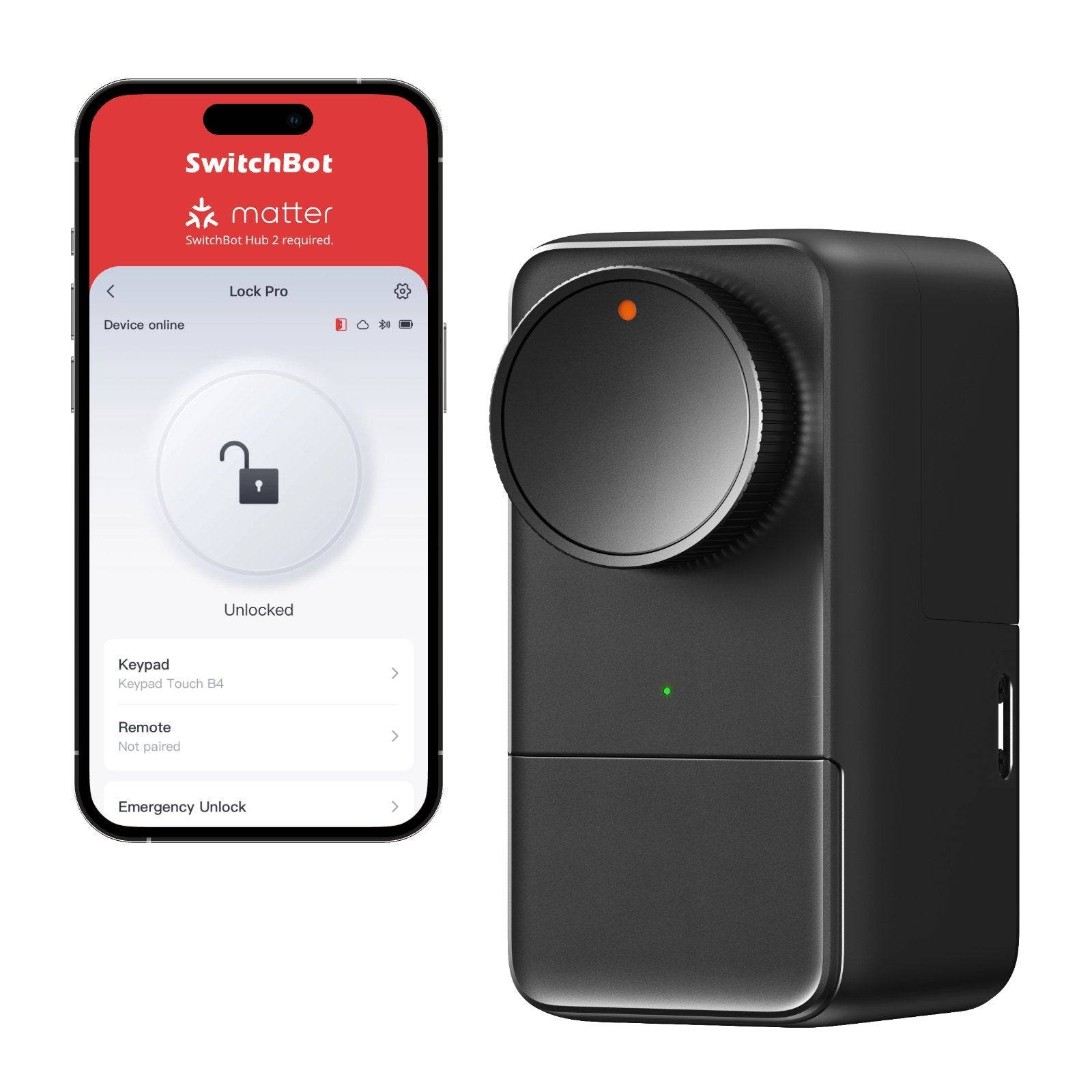 SwitchBot Lock Pro - Lock Pro + Keypad Vision / Silver
