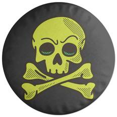 Decorsome Skater Skull Round Cushion