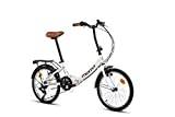 Moma Bikes First Class Hopfällbar cykel, Vit, 20''