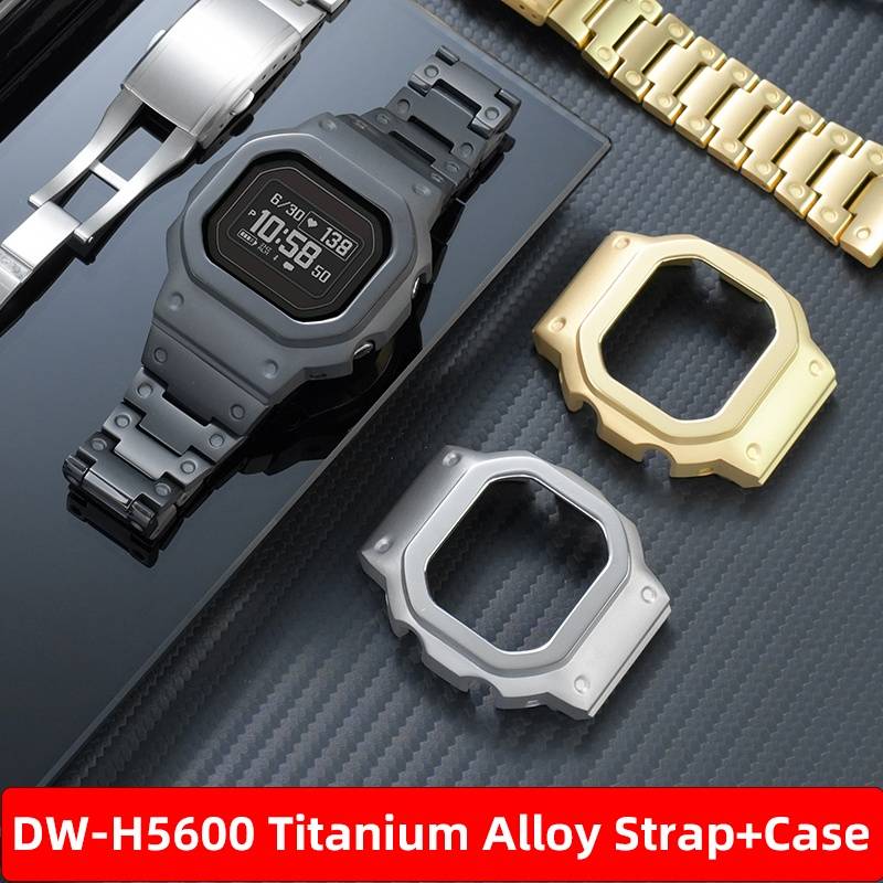 DW-H5600 Mod Kit Ultralight Titanium Alloy Case&Strap for Casio Watch 3516 DW-H5600 DWH5600 matel Bracelet shell bezel watchband