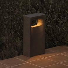 FARO BARCELONA LED pollare Glint, Aluminium / grå / zink, Betong, Modern, LED-utomhuslampa