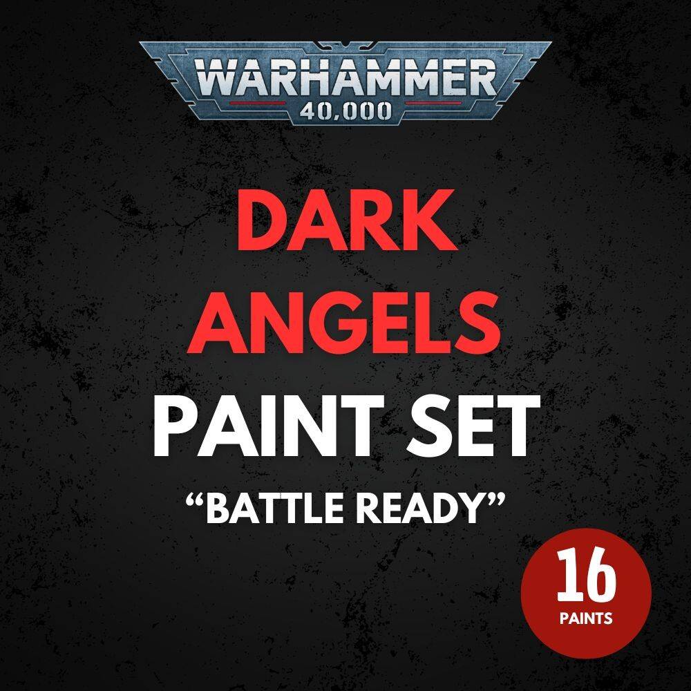 Dark Angels Paint Set Warhammer 40K - Battle Ready.