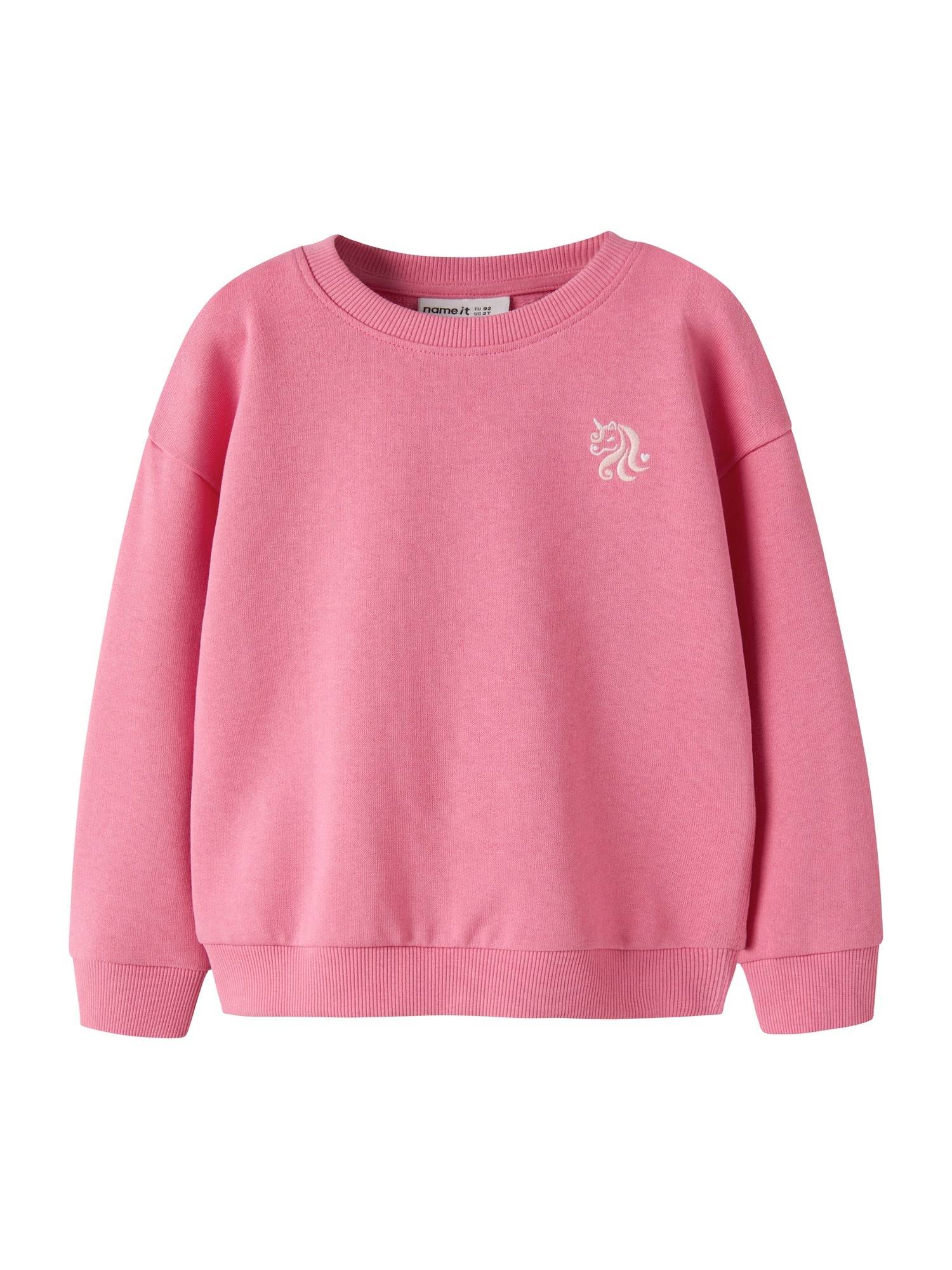 NAME IT Sweatshirt 'NMFVALLENE'  sand / hindbær