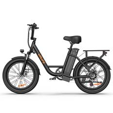 URLIFE E20 Ebike Mountain Snow Elcykel 48V13Ah Batteri 500W Motor Elektrisk Cykel 20 Tum City Fat Tire e-bike svart