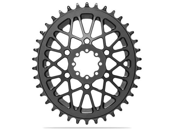 AbsoluteBlack Oval klinge 42 tands 8 bolt SRAM AXS sort