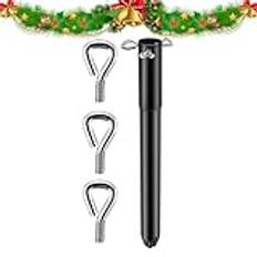 Christmas Tree Height Extender, Christmas Tree Stand For Artificial Trees With 3 Set Screws, Iron Christmas Tree Riser, Metal Wear-Resistant Artificial Tree Riser For 0.5-1.25 Inch Tree Poles