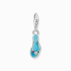 Thomas Sabo "Turkos flip-flop med färgglada stenar" - Berlock