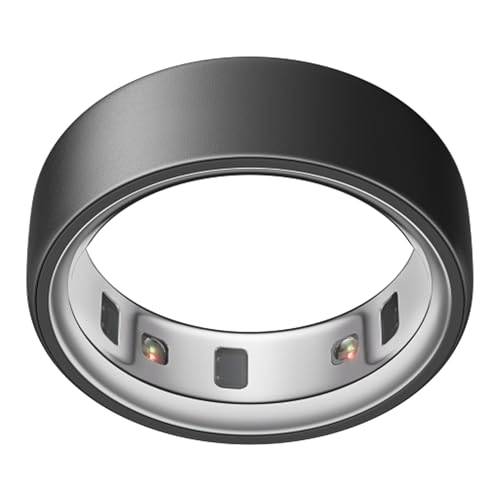 Oura Ring 4 – Stealth – storlek 7 – smart ring | Prova ut storleken med ett storlekskit för Oura Ring 4 | Registrera sömn – puls – kondition – upp till 8 dagars batteritid