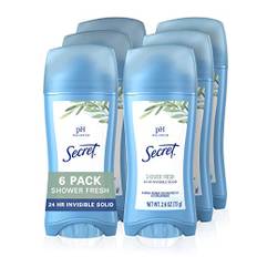 6x Secret Invisible Solid Antiperspirant Deodorant- SHOWER FRESH - aus USA