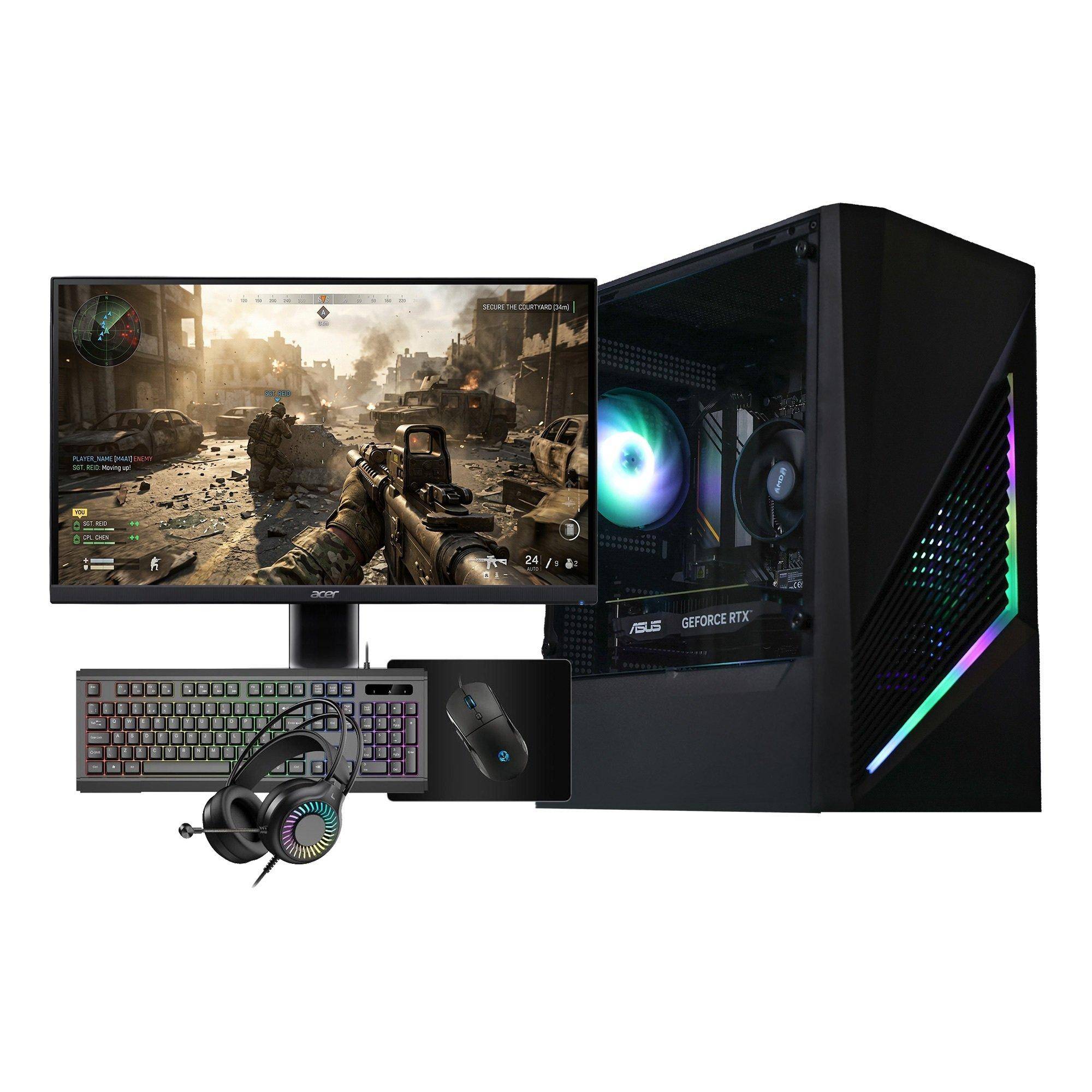 Entity Entity Apex Ryzen 5500 Rtx 3050 Gaming Desktop Pc Bundle Bnd R5 3050 00
