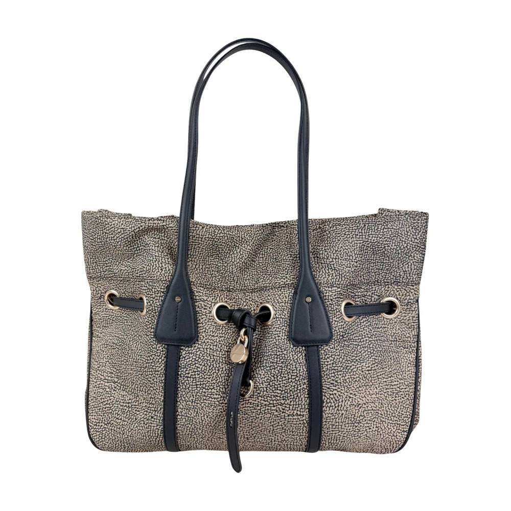 Borbonese Prive Shopping L - Tasker - Dame - Beige - ONE SIZE - Læder