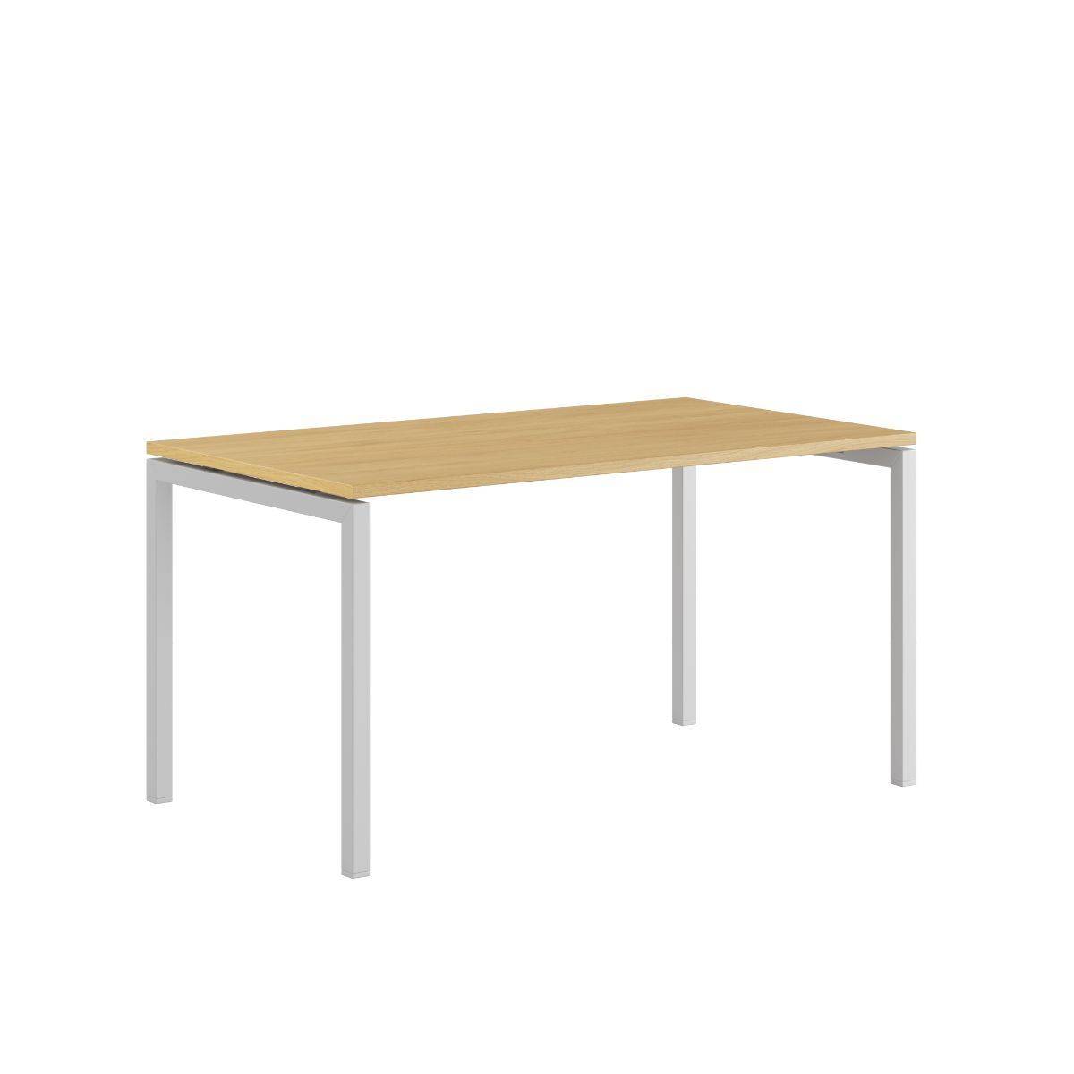 Luna U Bord 140x80cm - Eg-hvid.