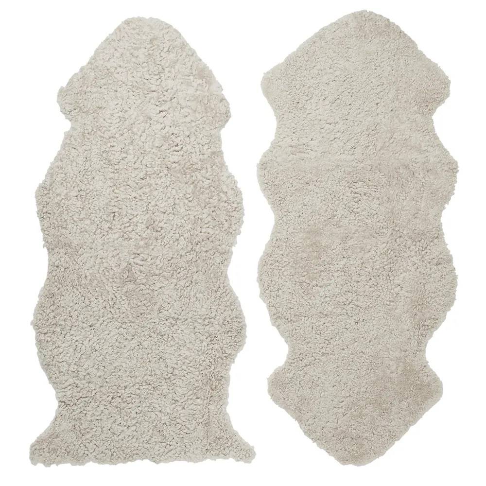 Skinnwille, Curly 1,5 fåreskind Sand