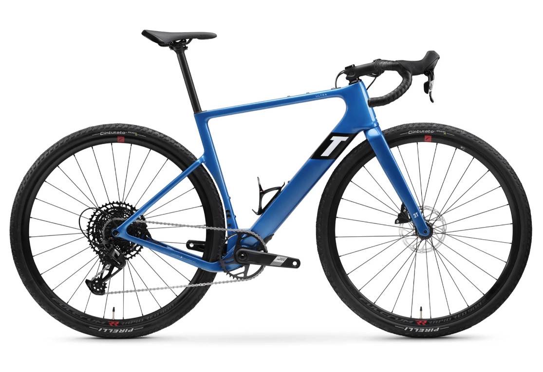 3T Ultra APEX Eagle 1x12s Gravelbike Indigo, Str. 54 - Blå (54)