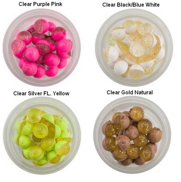 Powerbait Power Clear Eggs Floating Green Purple-Pink Hvidløg