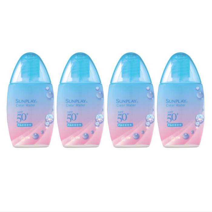 Rohto Mentholatum Sunplay Sunblock - Clear Water SPF 50+ PA++++ - 30g (4ea) Set - black
