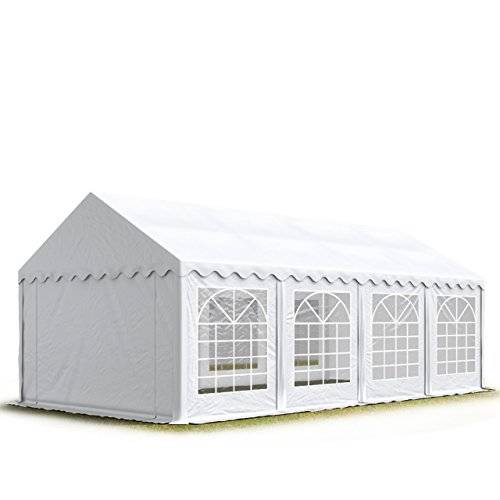 4x8 m Marquee partytält slitstark PVC 700 N vattentät presenning året använd bröllopsevenemang vit