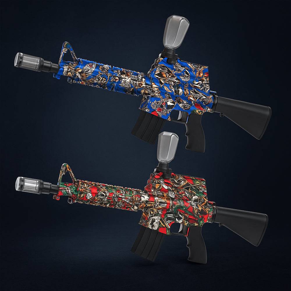 Gel Blaster M16 – elektrisk med lysdämpare - Röd