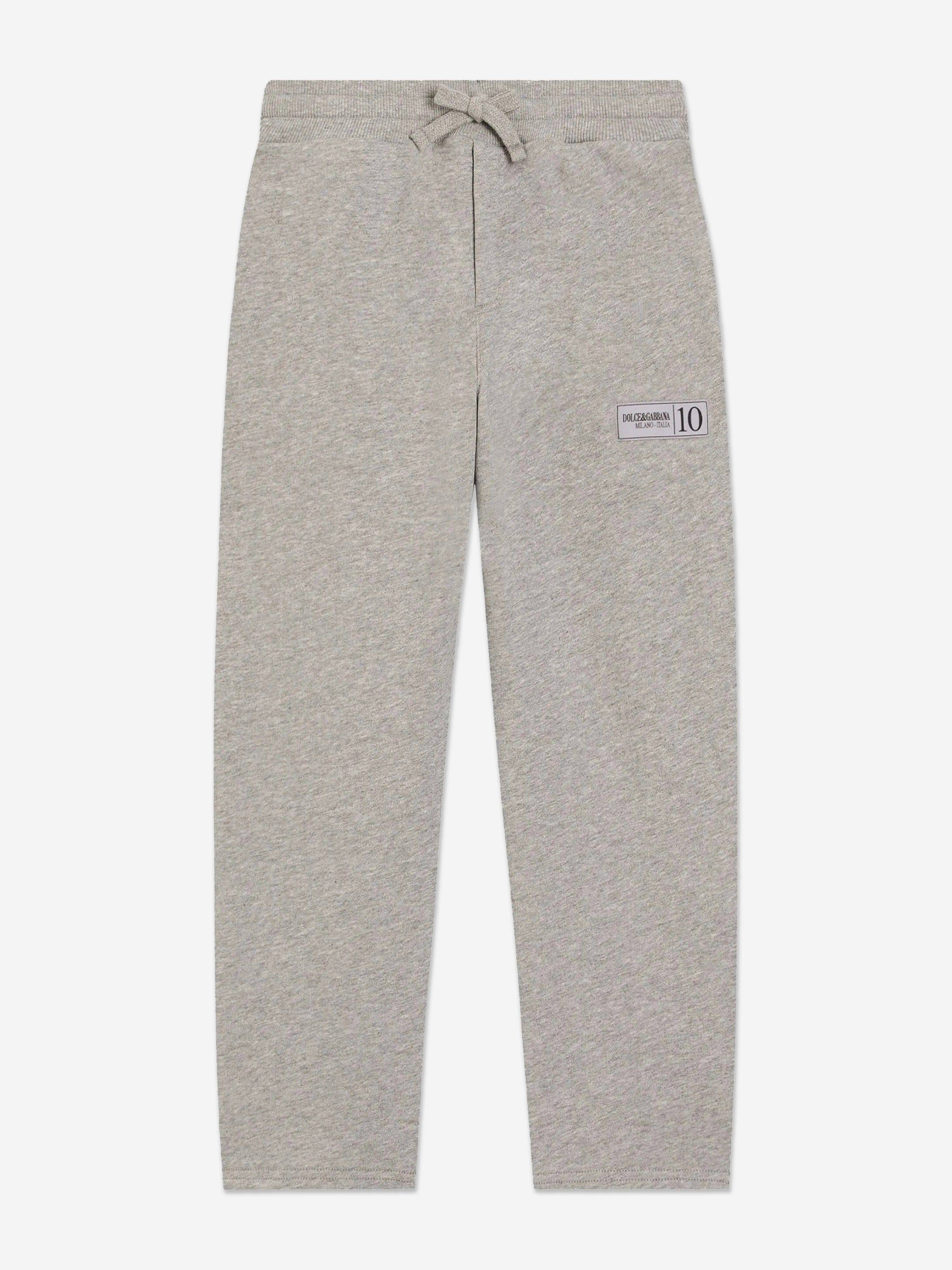 Dolce & Gabbana Boys Logo Joggers in Grey - Grey / 3 Yrs (3 Yrs)