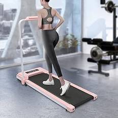 DSYOGX löpband elektriskt hem fällbart löpband 10 km/h 500 W löpband med fjärrkontroll, fitness, vikbar, promenadplatta, jogging för hus, gym, kontor