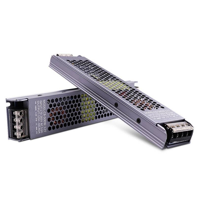 AC / DC 12V 24V Transformator 300W LED-drivrutin Strömförsörjning Supertunn A/D-omvandlare för LED-stripbelysning