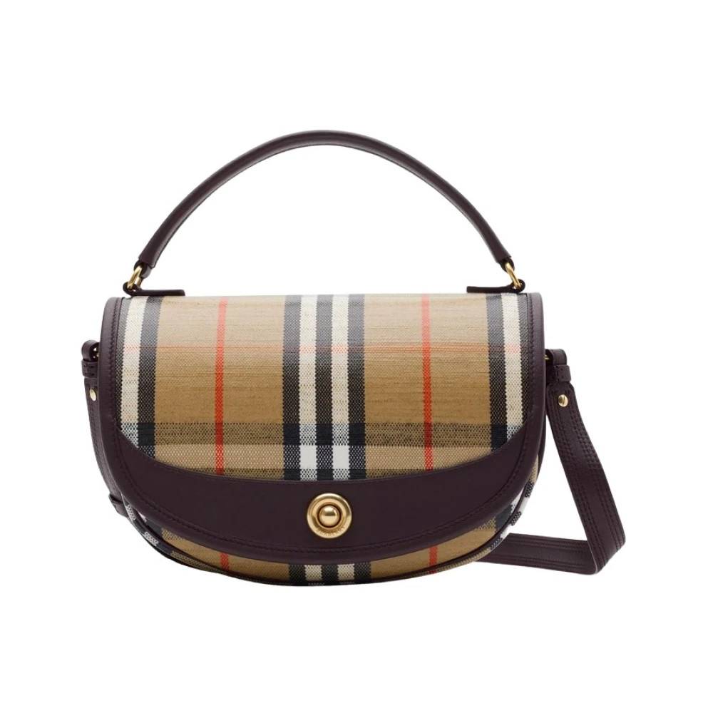 Burberry Highlands Skuldertaske - Tasker - Dame - Brun - ONE SIZE - Uld