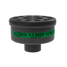 BLS K2 ammoniak filter, BLS 400-serien med 40 mm Din gevind ( Passer til halvmaske SGE 46  Helmaske B 5400 ) 413