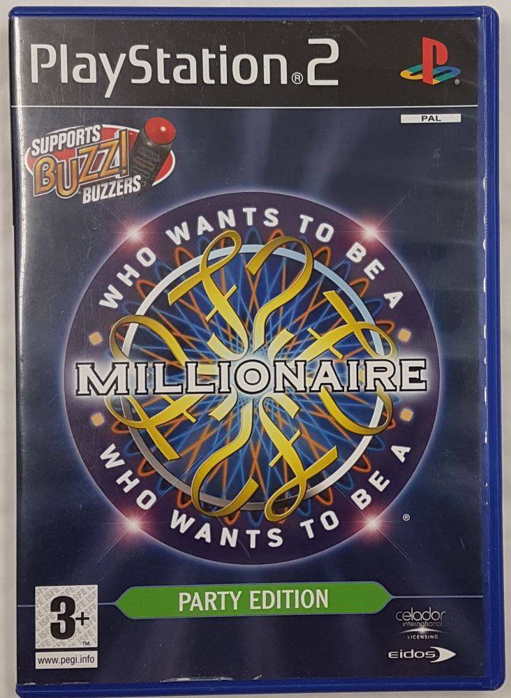 PS2 Buzz Who wants to be a Millionaire – party edition