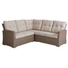 Brafab Ashfield Corner Sofa With Cushion - Bænke Syntetisk Rattan Beige - 3755+3755Bei